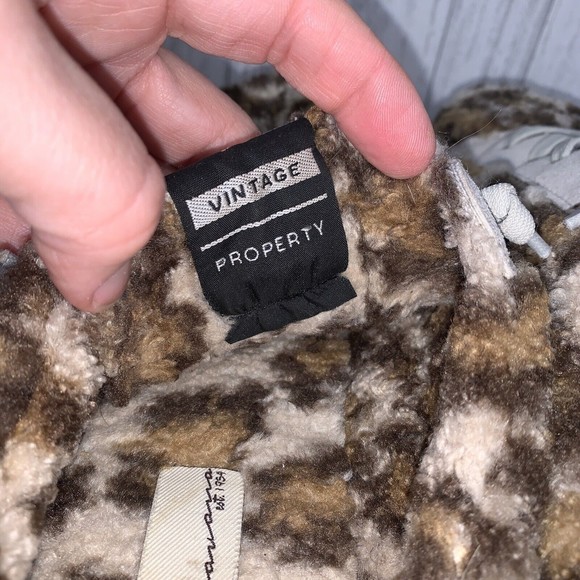 Womens Size 8-8.5 Vintage Havana Leopard Sherpa Slides EUC - Picture 5 of 7